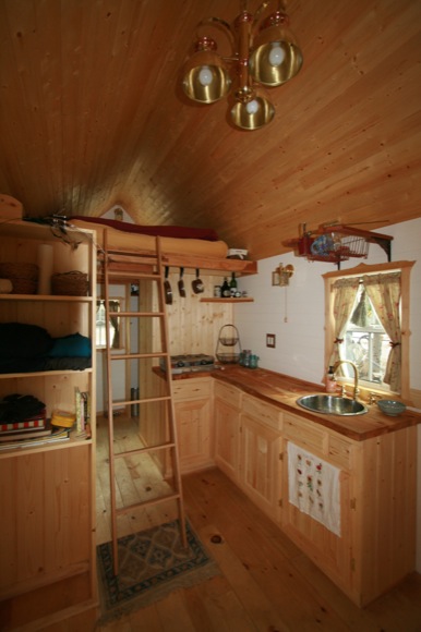 Interior of Ella's Tumbleweed Tiny House