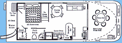 Small Houseboat Floor Plans
