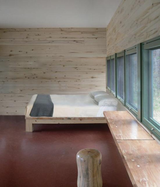 Bedroom inside the Williams Cabin