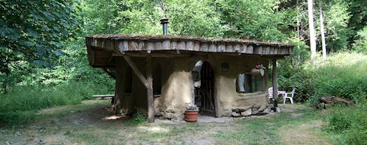 Pat's 240 square foot cob home