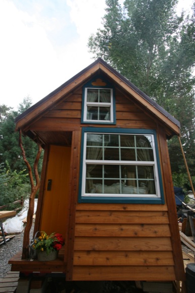 Front of Ella's Tiny House on a Trailer