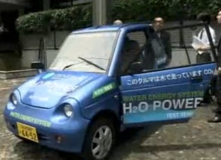 Water-powered Car unveiled in Japan