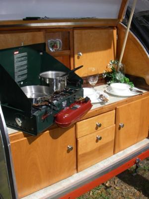 Galley with Cabinets and Drawers