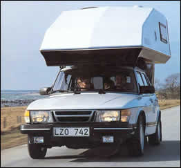 Toppola Saab Camper Front View