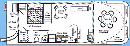 House boat floor plan